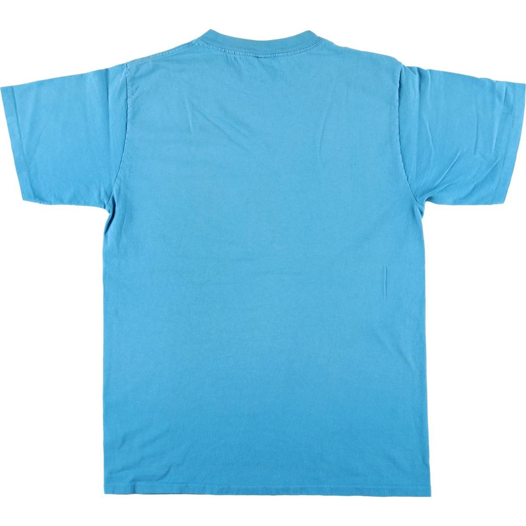 Vintage 90'S Ocean Pacific surf/skateboard t-shirt with silver tag, size M, men's unclear turquoise blue Vintage Second Hand