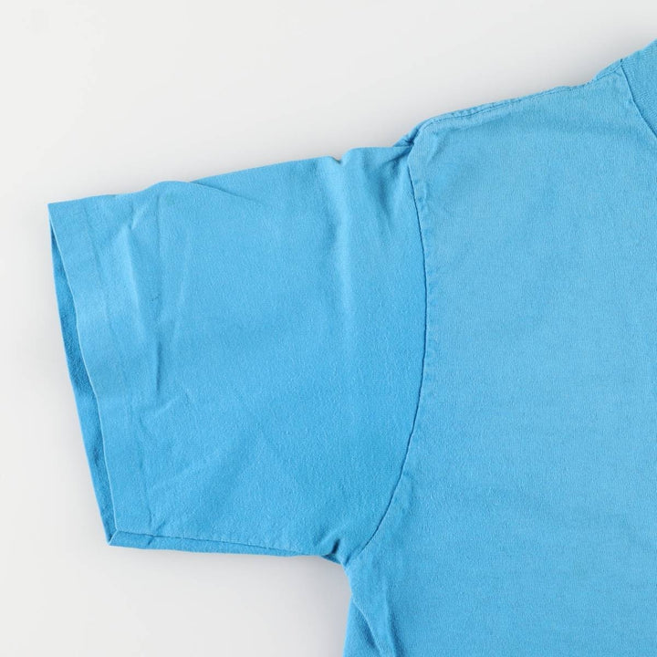 Vintage 90'S Ocean Pacific surf/skateboard t-shirt with silver tag, size M, men's unclear turquoise blue Vintage Second Hand