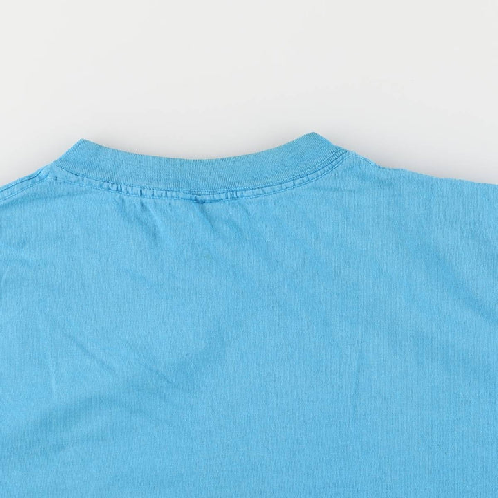 Vintage 90'S Ocean Pacific surf/skateboard t-shirt with silver tag, size M, men's unclear turquoise blue Vintage Second Hand