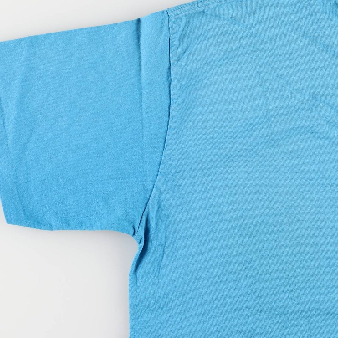 Vintage 90'S Ocean Pacific surf/skateboard t-shirt with silver tag, size M, men's unclear turquoise blue Vintage Second Hand