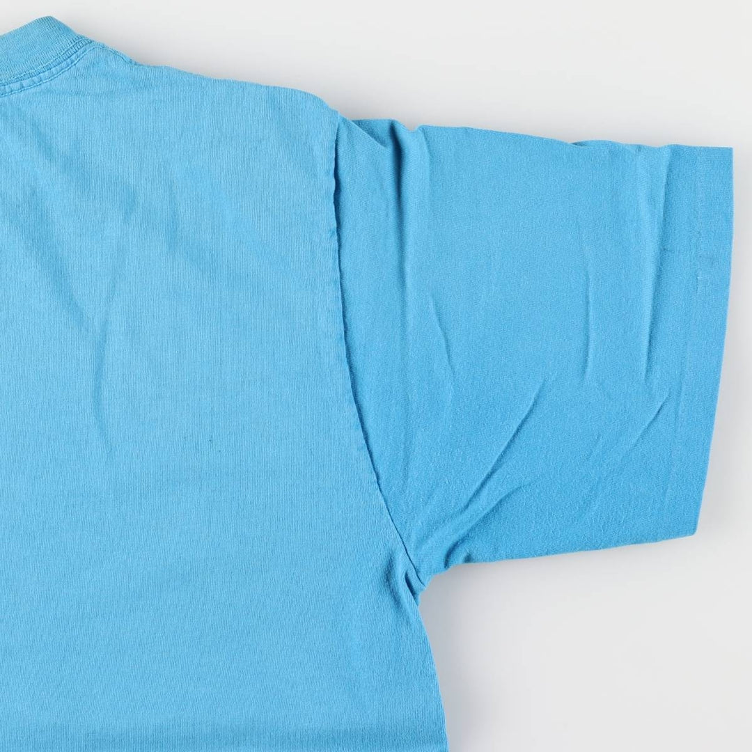 Vintage 90'S Ocean Pacific surf/skateboard t-shirt with silver tag, size M, men's unclear turquoise blue Vintage Second Hand