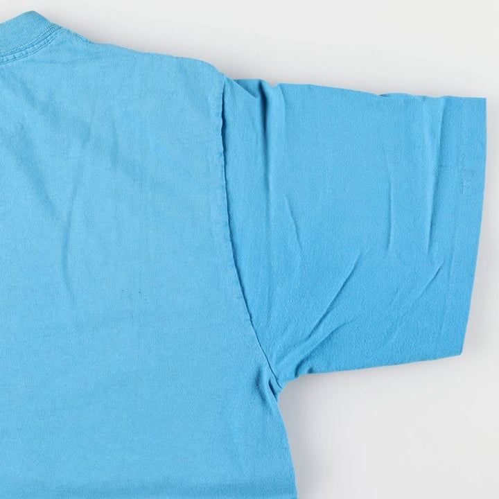 Vintage 90'S Ocean Pacific surf/skateboard t-shirt with silver tag, size M, men's unclear turquoise blue Vintage Second Hand