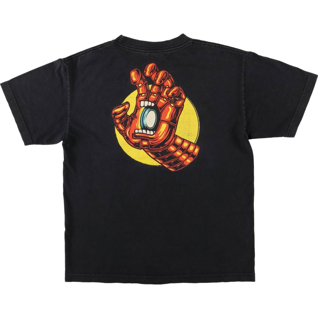 ALSTYLE SANTA CRUZ MARVEL Surf Skate T-Shirt, Men's Size Medium cotton black type Vintage Second Hand