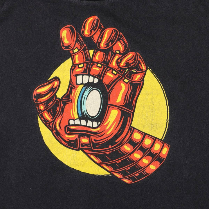 ALSTYLE SANTA CRUZ MARVEL Surf Skate T-Shirt, Men's Size Medium cotton black type Vintage Second Hand