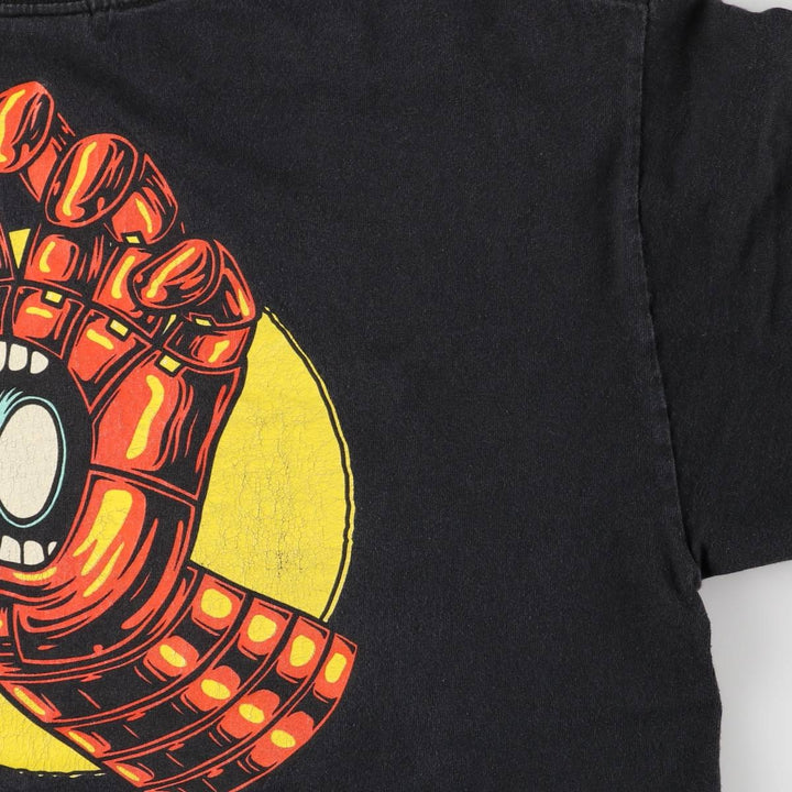 ALSTYLE SANTA CRUZ MARVEL Surf Skate T-Shirt, Men's Size Medium cotton black type Vintage Second Hand