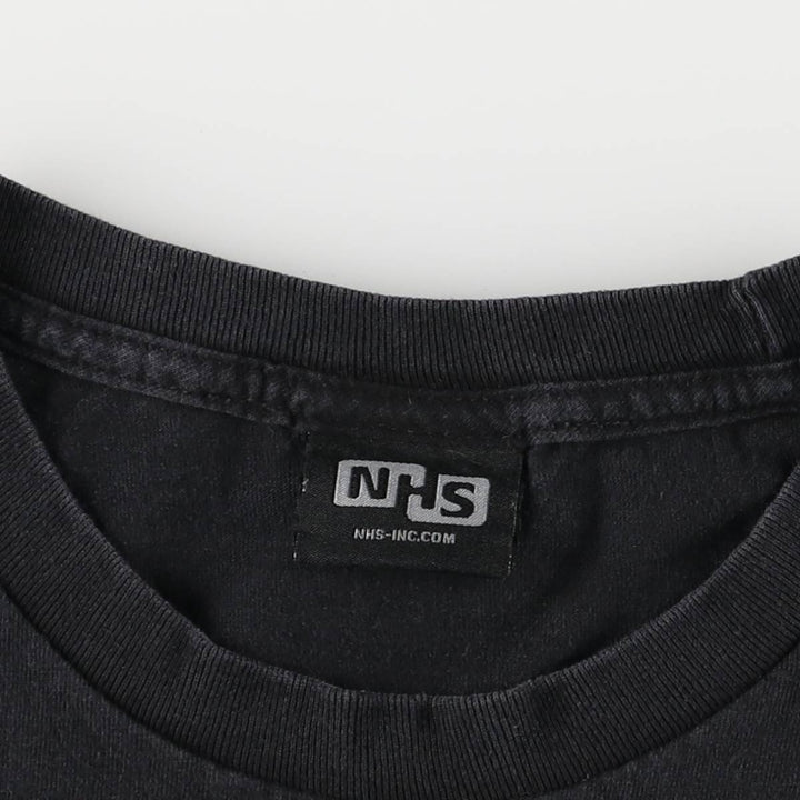 Vintage 2000'S NHS Santa Cruz surf and skateboard t-shirt, size M, men's unclear black type Vintage Second Hand