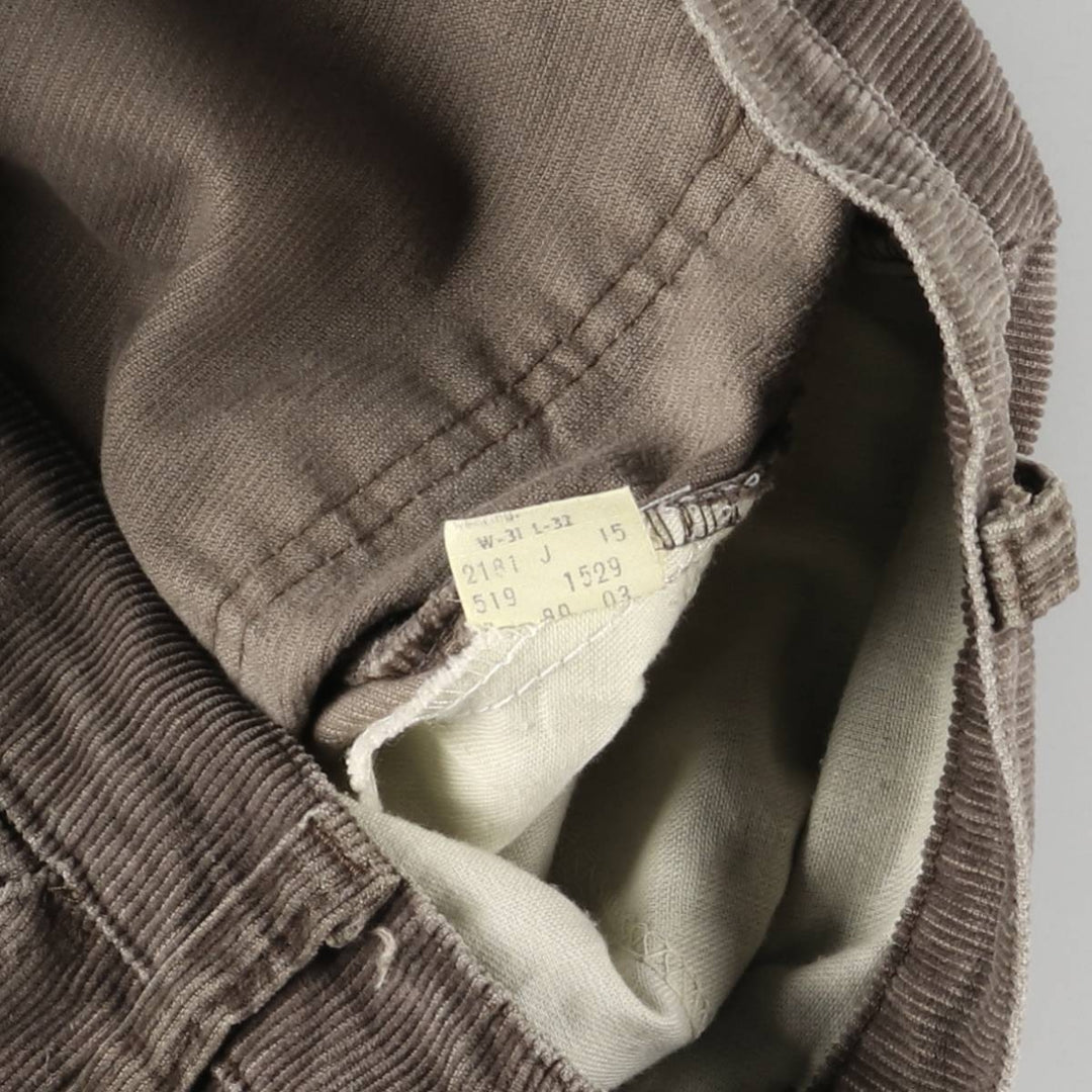 Vintage 1980'S Levi's 519-1529 corduroy pants, men's size W30. unclear brown type Vintage Second Hand