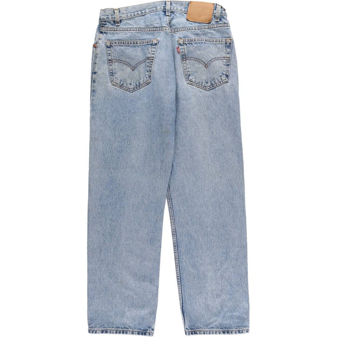 90'S Levi's 505 REGULAR FIT STRAIGHT LEG tapered denim pants for men, W33 equivalent, vintage cotton blue type Vintage Second Hand
