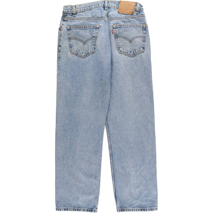 90'S Levi's 505 REGULAR FIT STRAIGHT LEG tapered denim pants for men, W33 equivalent, vintage cotton blue type Vintage Second Hand