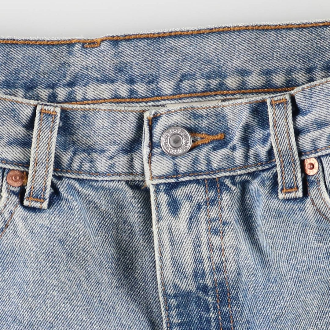 90'S Levi's 505 REGULAR FIT STRAIGHT LEG tapered denim pants for men, W33 equivalent, vintage cotton blue type Vintage Second Hand
