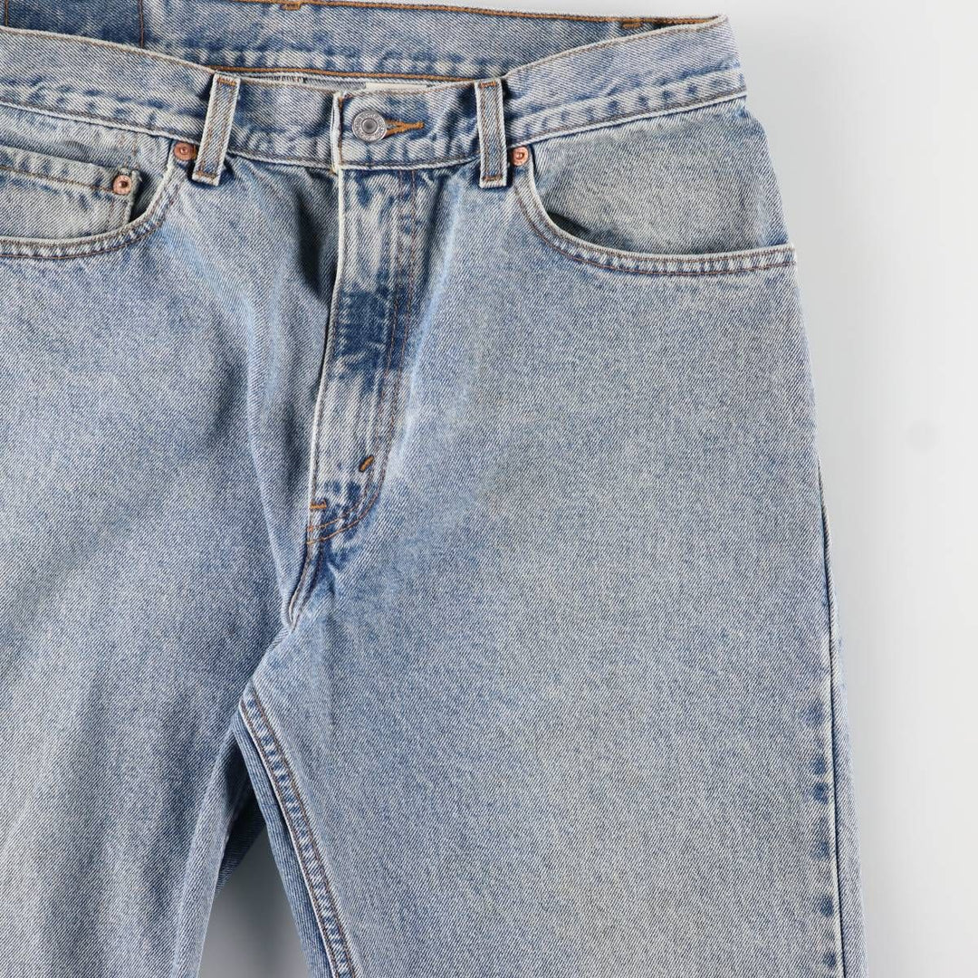 90'S Levi's 505 REGULAR FIT STRAIGHT LEG tapered denim pants for men, W33 equivalent, vintage cotton blue type Vintage Second Hand