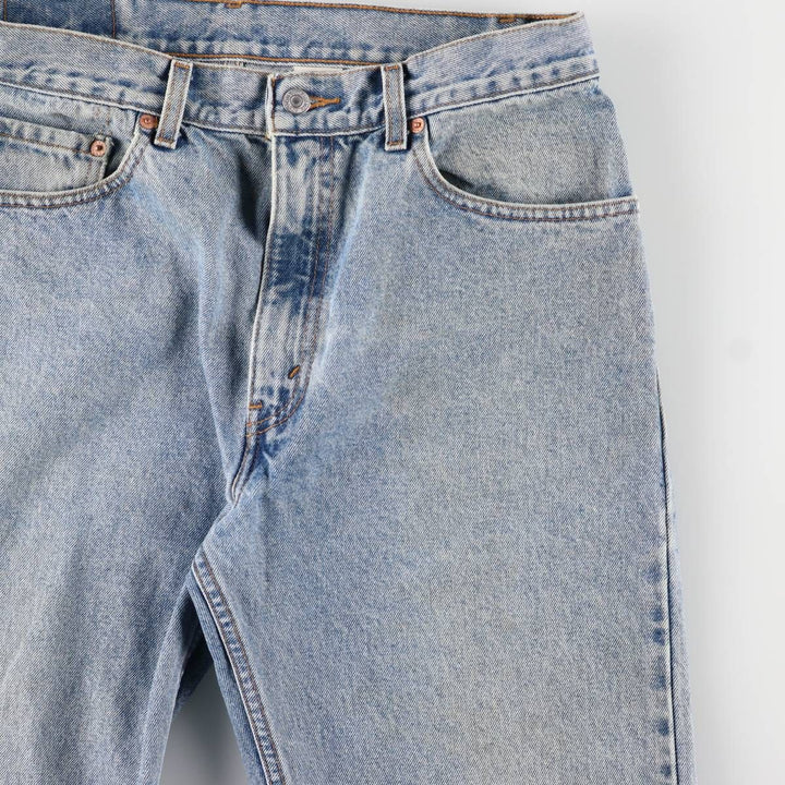 90'S Levi's 505 REGULAR FIT STRAIGHT LEG tapered denim pants for men, W33 equivalent, vintage cotton blue type Vintage Second Hand