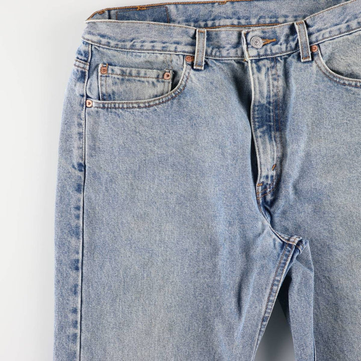 90'S Levi's 505 REGULAR FIT STRAIGHT LEG tapered denim pants for men, W33 equivalent, vintage cotton blue type Vintage Second Hand