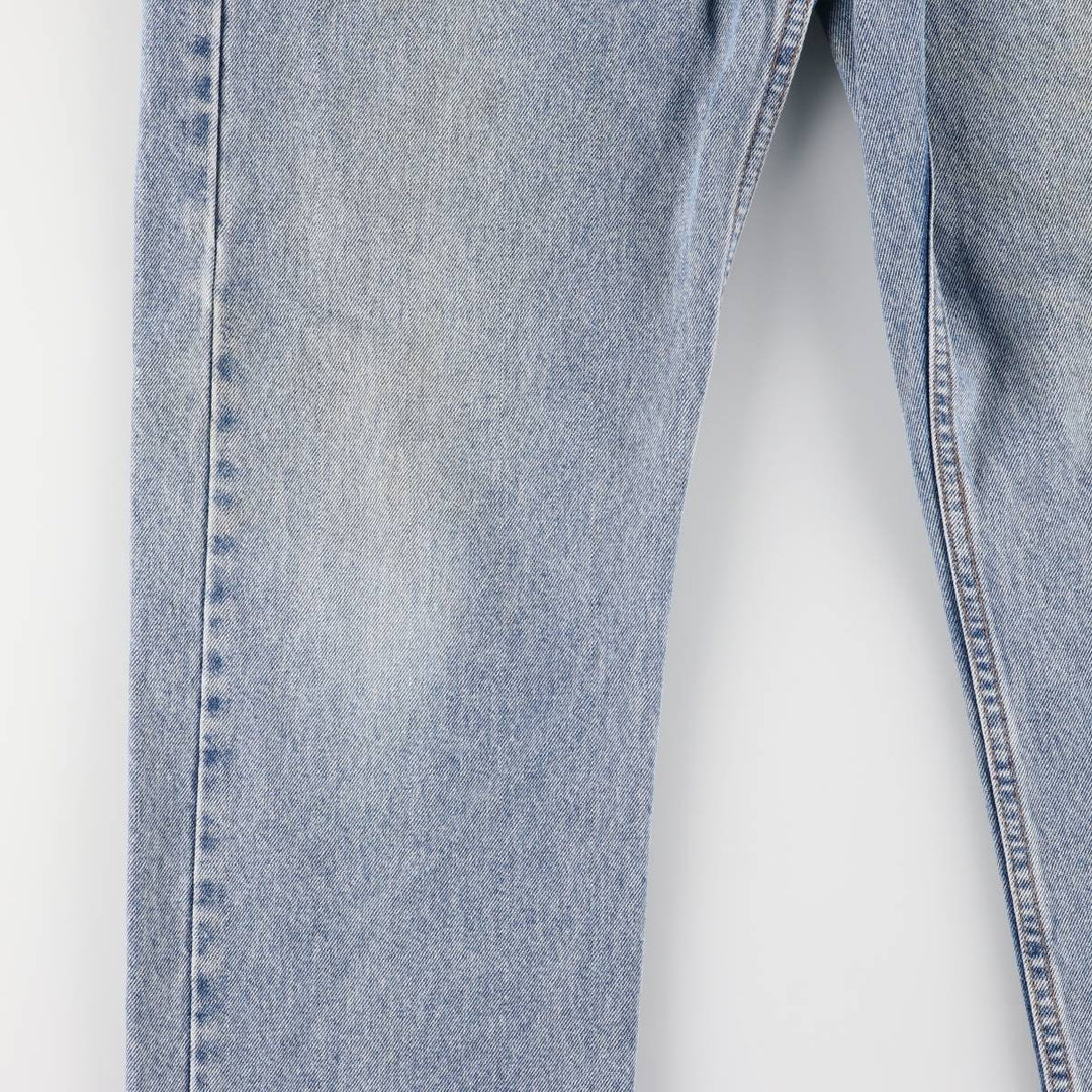 90'S Levi's 505 REGULAR FIT STRAIGHT LEG tapered denim pants for men, W33 equivalent, vintage cotton blue type Vintage Second Hand