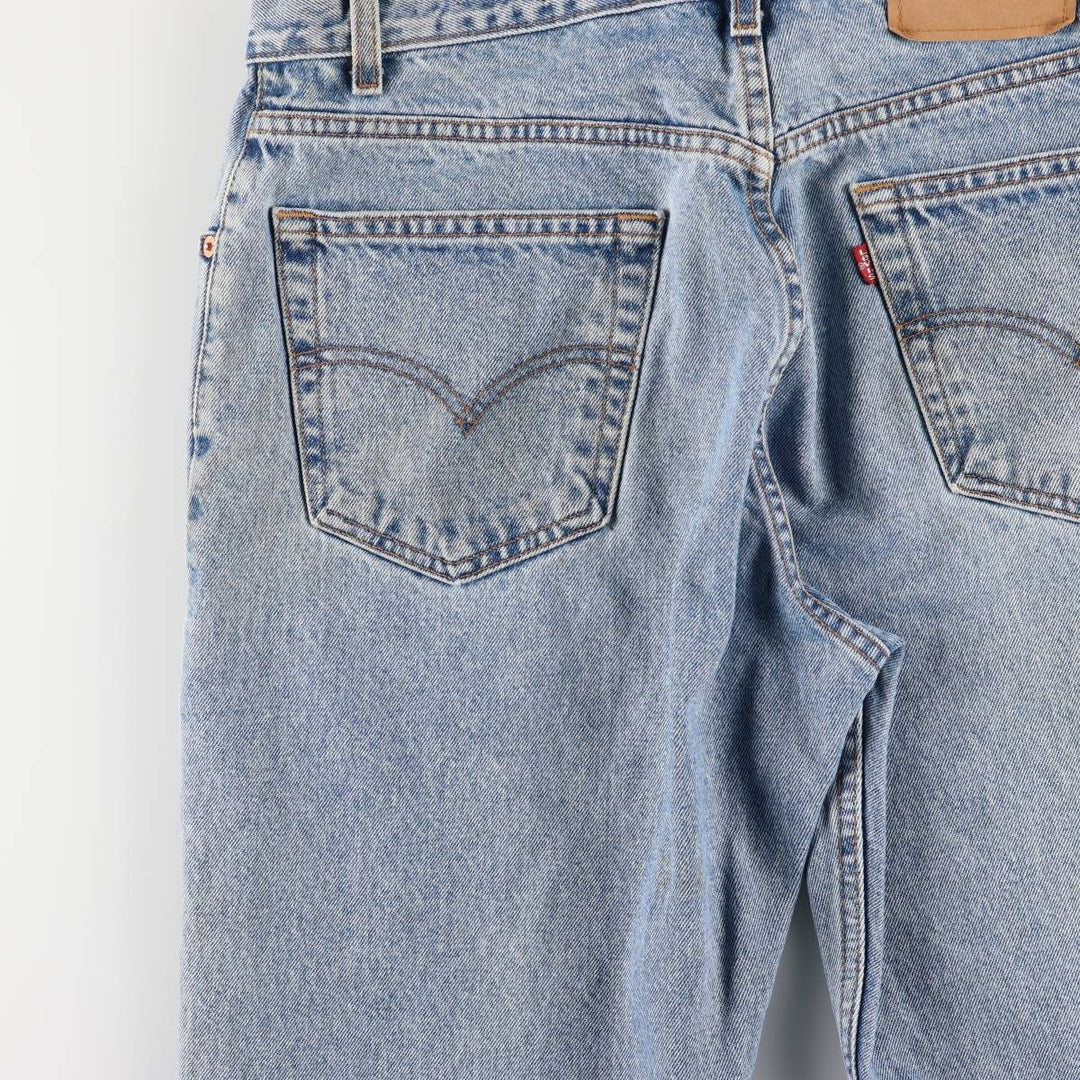 90'S Levi's 505 REGULAR FIT STRAIGHT LEG tapered denim pants for men, W33 equivalent, vintage cotton blue type Vintage Second Hand