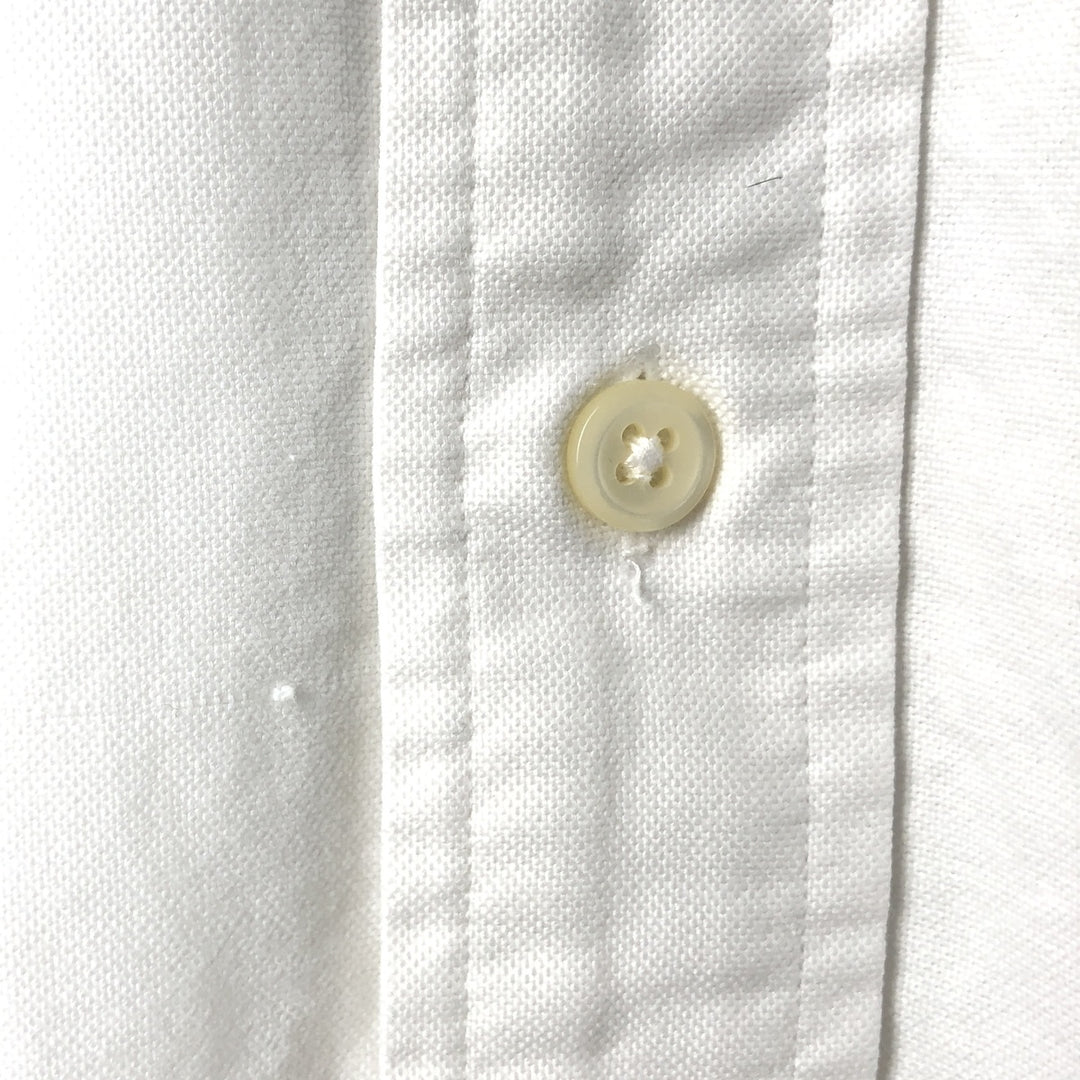 Ralph Lauren YARMOUTH long sleeve button down shirt, men's size L cotton pale white type Vintage Second Hand