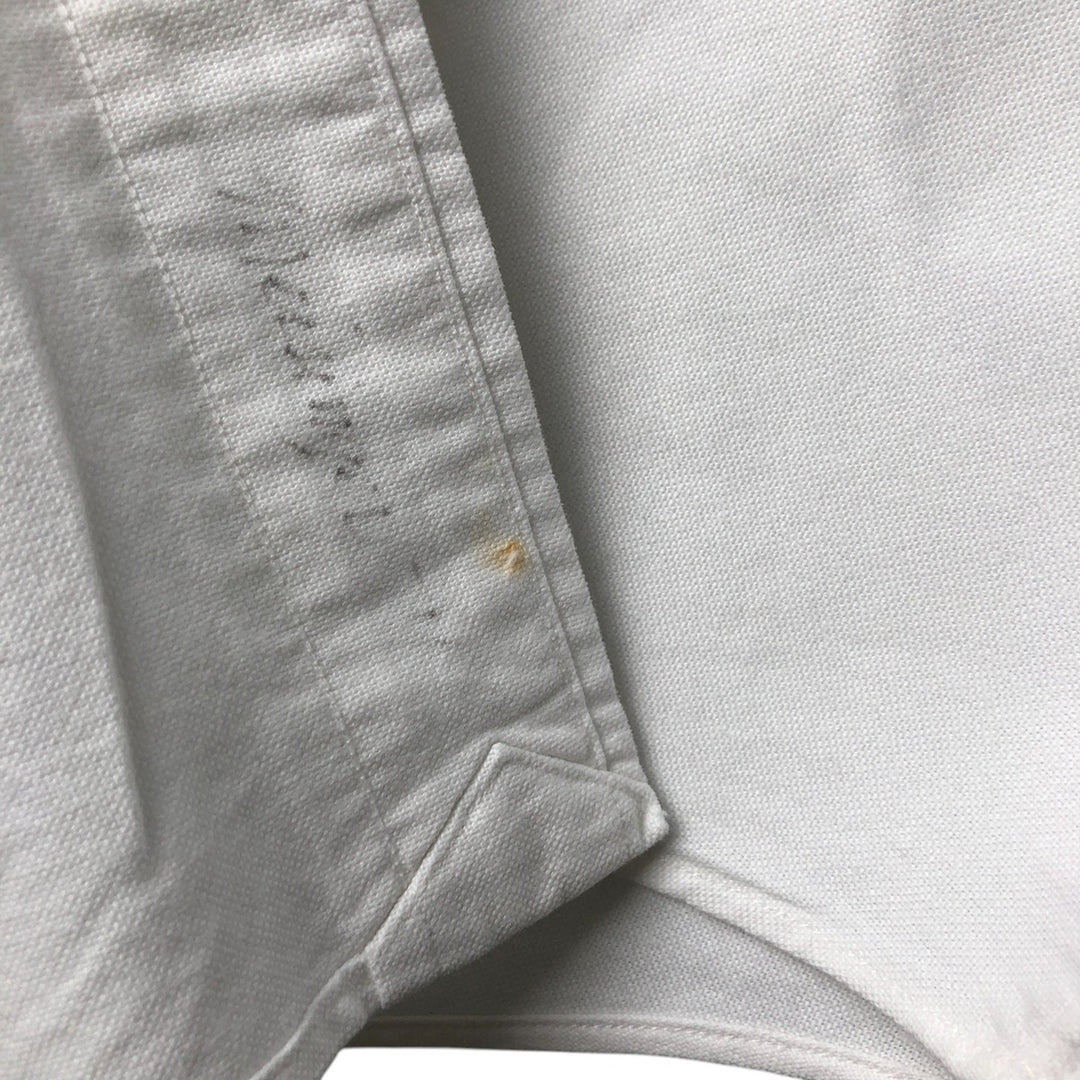 Ralph Lauren YARMOUTH long sleeve button down shirt, men's size L cotton pale white type Vintage Second Hand