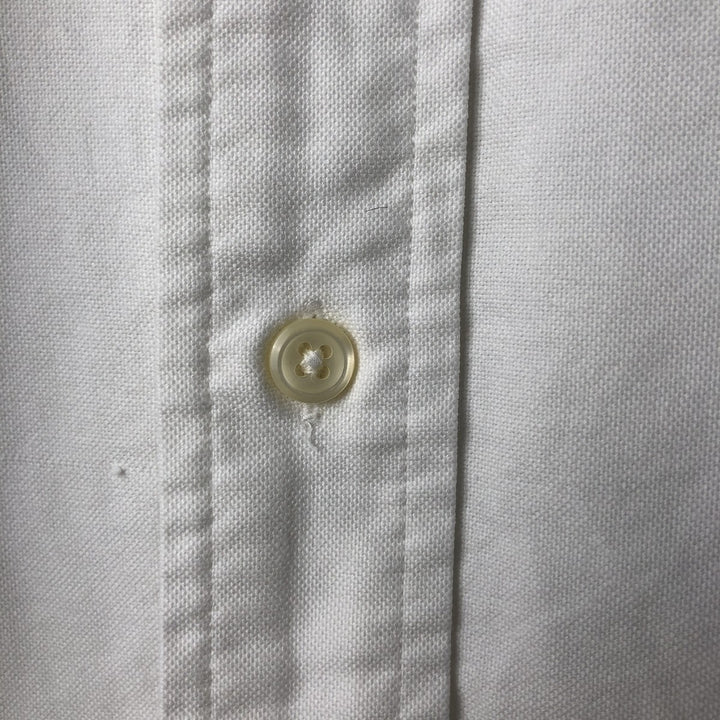 Ralph Lauren YARMOUTH long sleeve button down shirt, men's size L cotton pale white type Vintage Second Hand