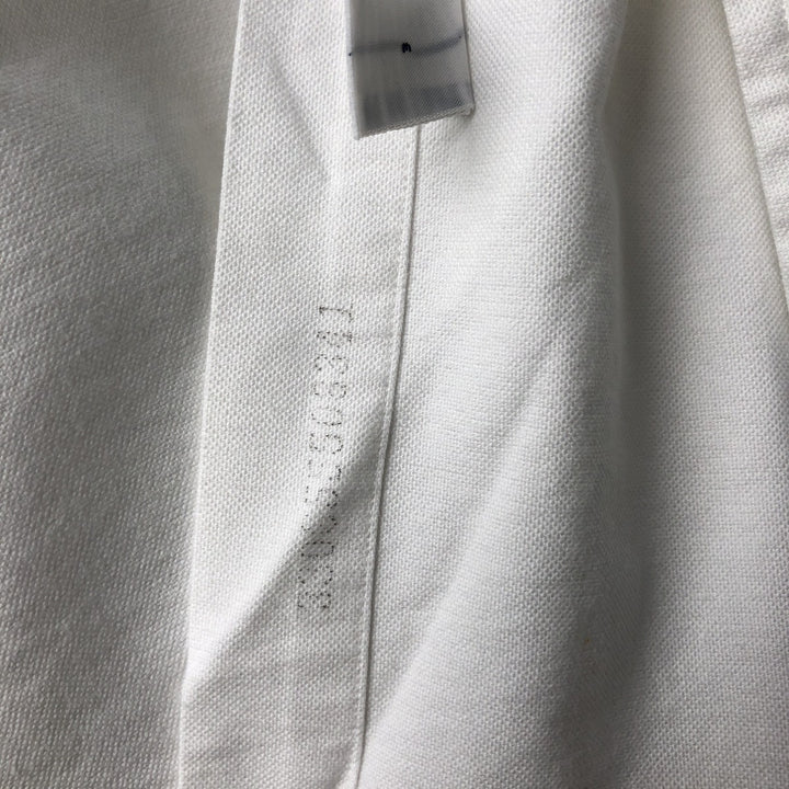 Ralph Lauren Classic Fit Long Sleeve Button Down Shirt, Men's Size L cotton pale white type Vintage Second Hand