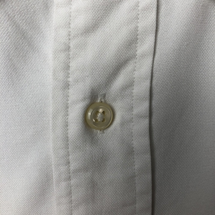 Ralph Lauren YARMOUTH long sleeve button down shirt, men's XL size cotton pale white type Vintage Second Hand