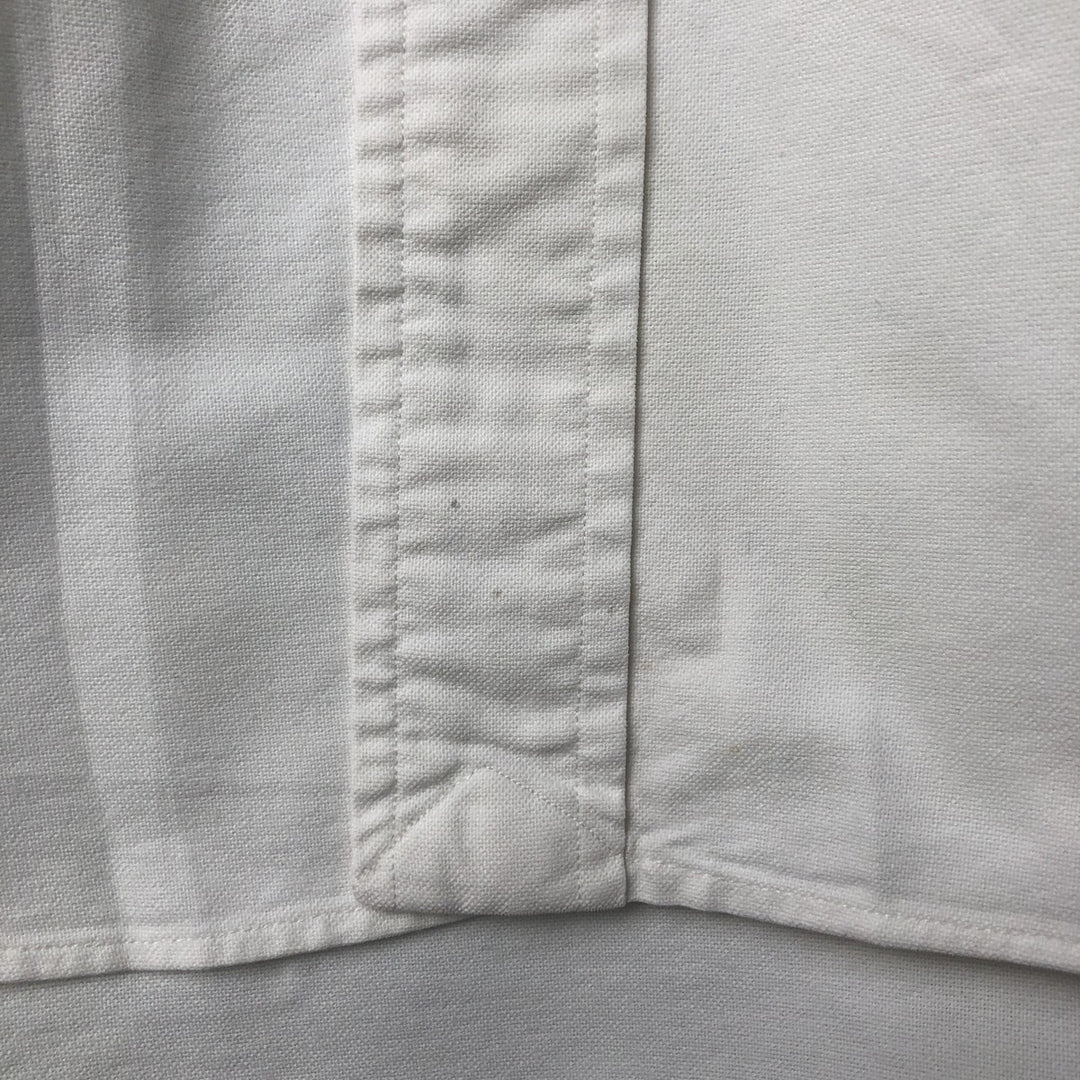 Ralph Lauren YARMOUTH long sleeve button down shirt, men's XL size cotton pale white type Vintage Second Hand