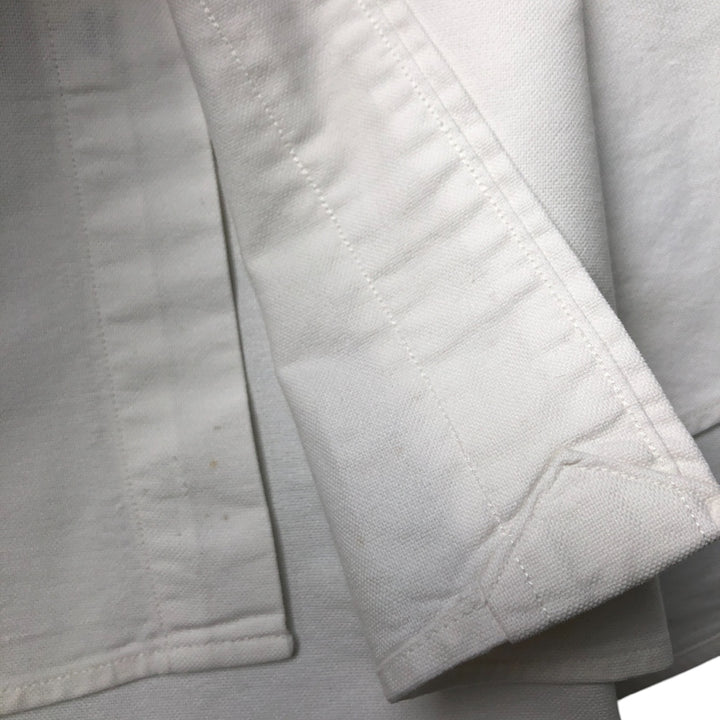 Ralph Lauren YARMOUTH long sleeve button down shirt, men's XL size cotton pale white type Vintage Second Hand