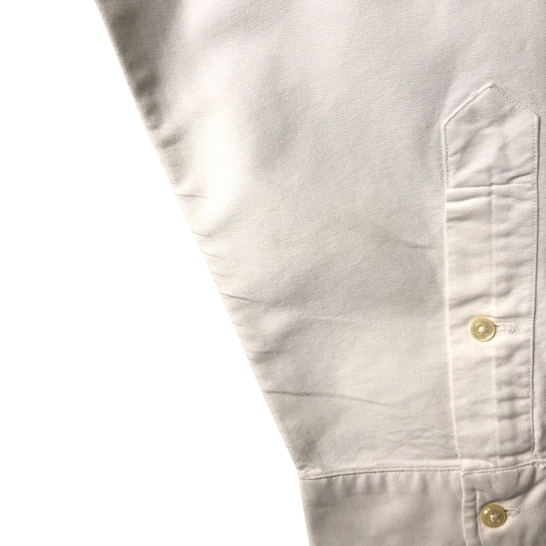 Ralph Lauren YARMOUTH long sleeve button down shirt, men's XL size cotton pale white type Vintage Second Hand