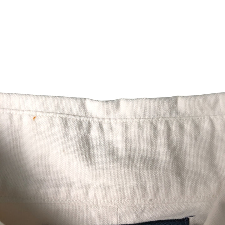 Ralph Lauren YARMOUTH long sleeve button down shirt, men's XL size cotton pale white type Vintage Second Hand
