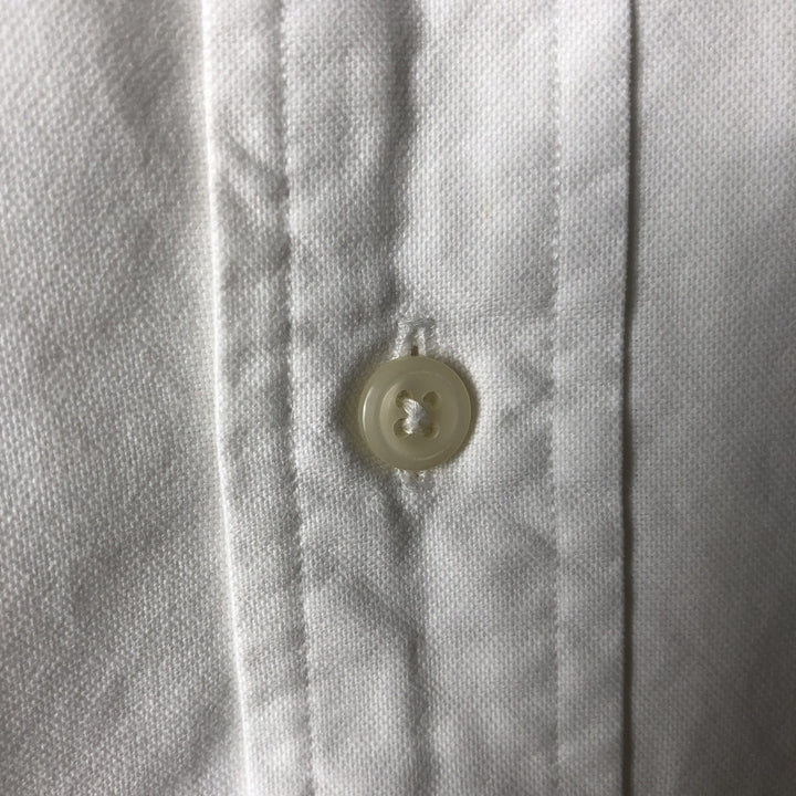 Ralph Lauren YARMOUTH long sleeve button down shirt, men's XXL size cotton white type Vintage Second Hand