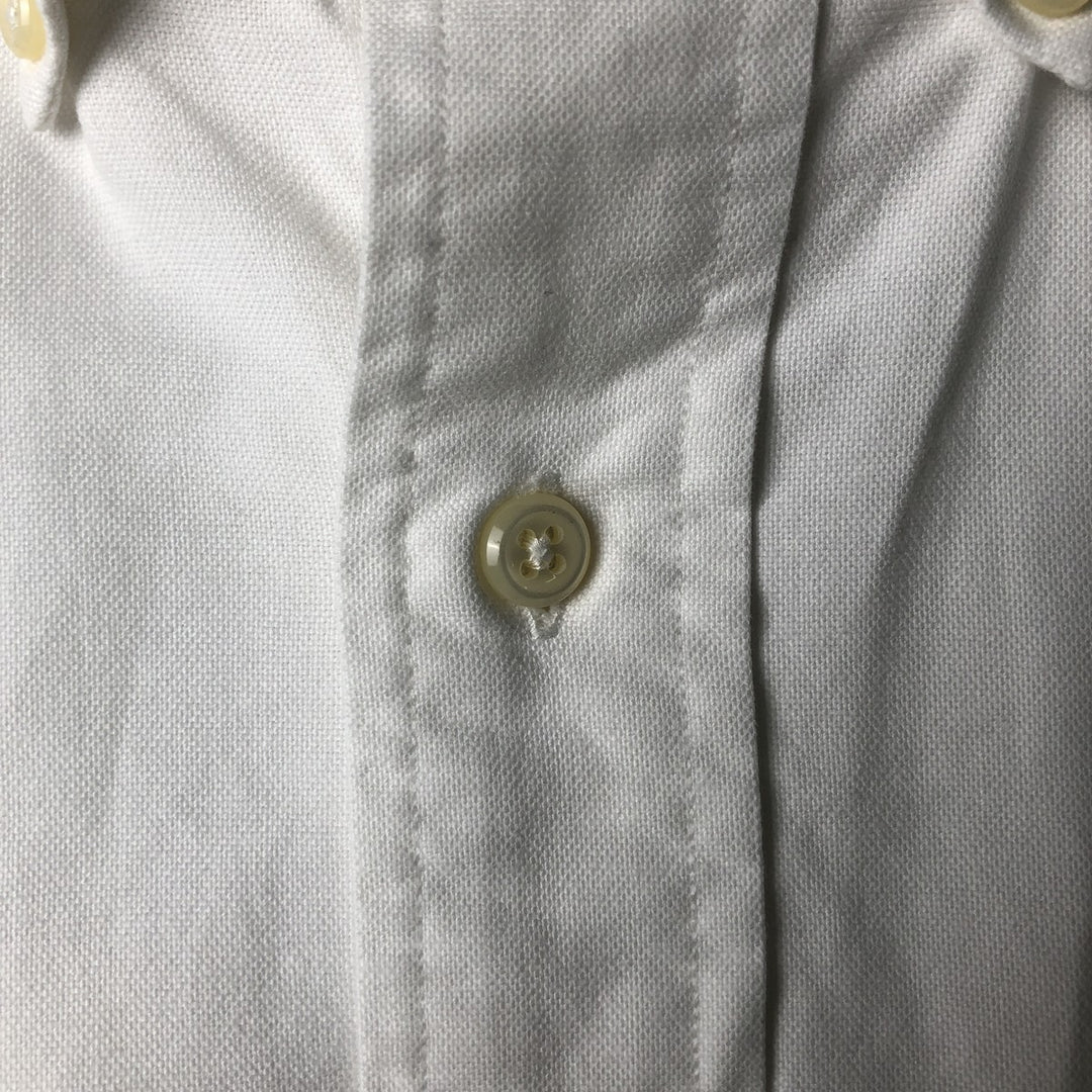 Ralph Lauren YARMOUTH long sleeve button down shirt, men's size M cotton white type Vintage Second Hand