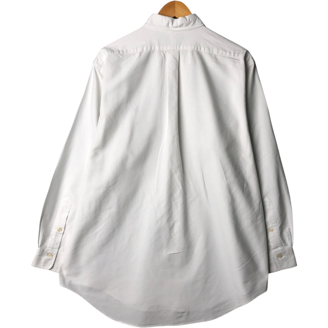 Ralph Lauren long sleeve button down shirt, men's size L unclear pale white type Vintage Second Hand