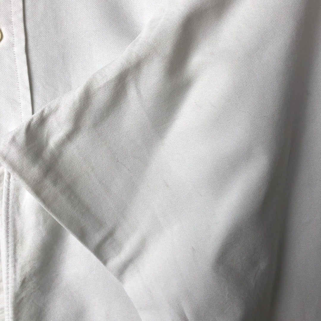 Ralph Lauren long sleeve button down shirt, men's size L unclear pale white type Vintage Second Hand