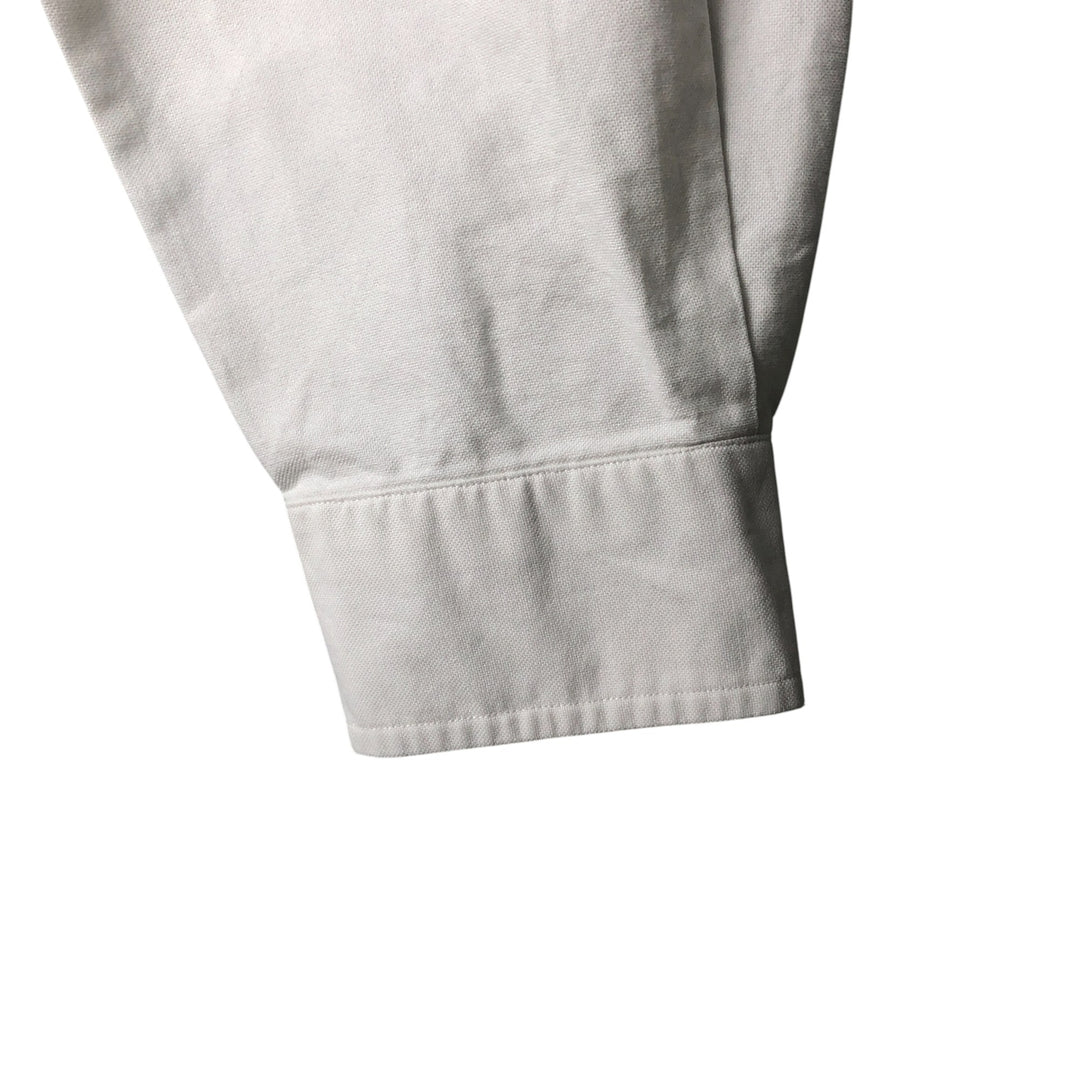 Ralph Lauren long sleeve button down shirt, men's size L unclear pale white type Vintage Second Hand