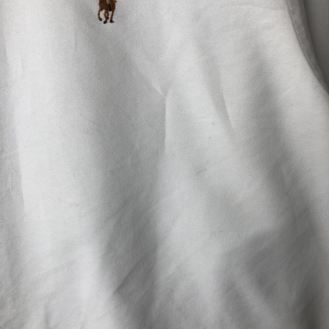 Ralph Lauren long sleeve button down shirt, men's size L unclear pale white type Vintage Second Hand