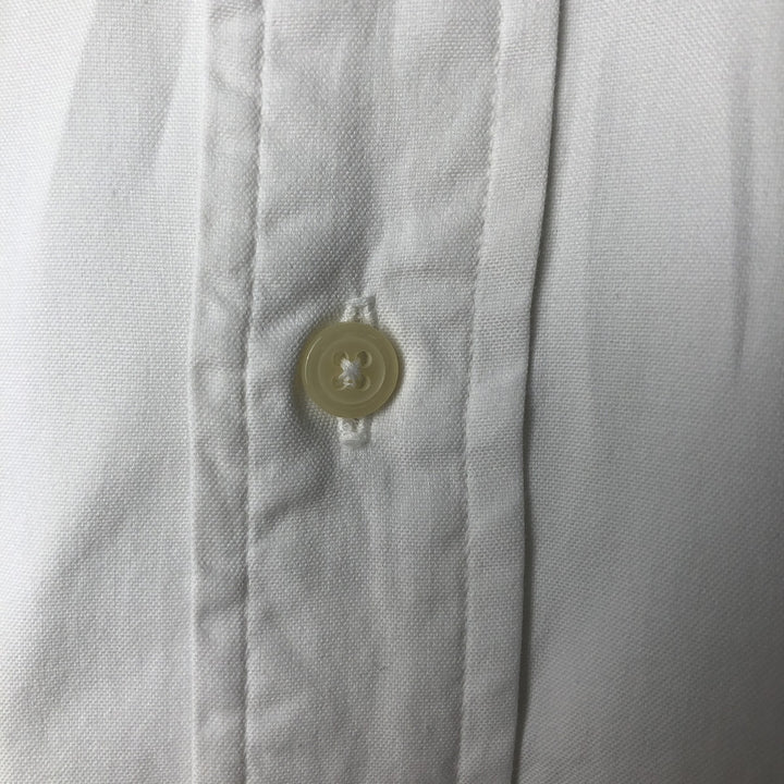 Ralph Lauren YARMOUTH long sleeve button down shirt made in USA, men's size M cotton pale white type Vintage Second Hand