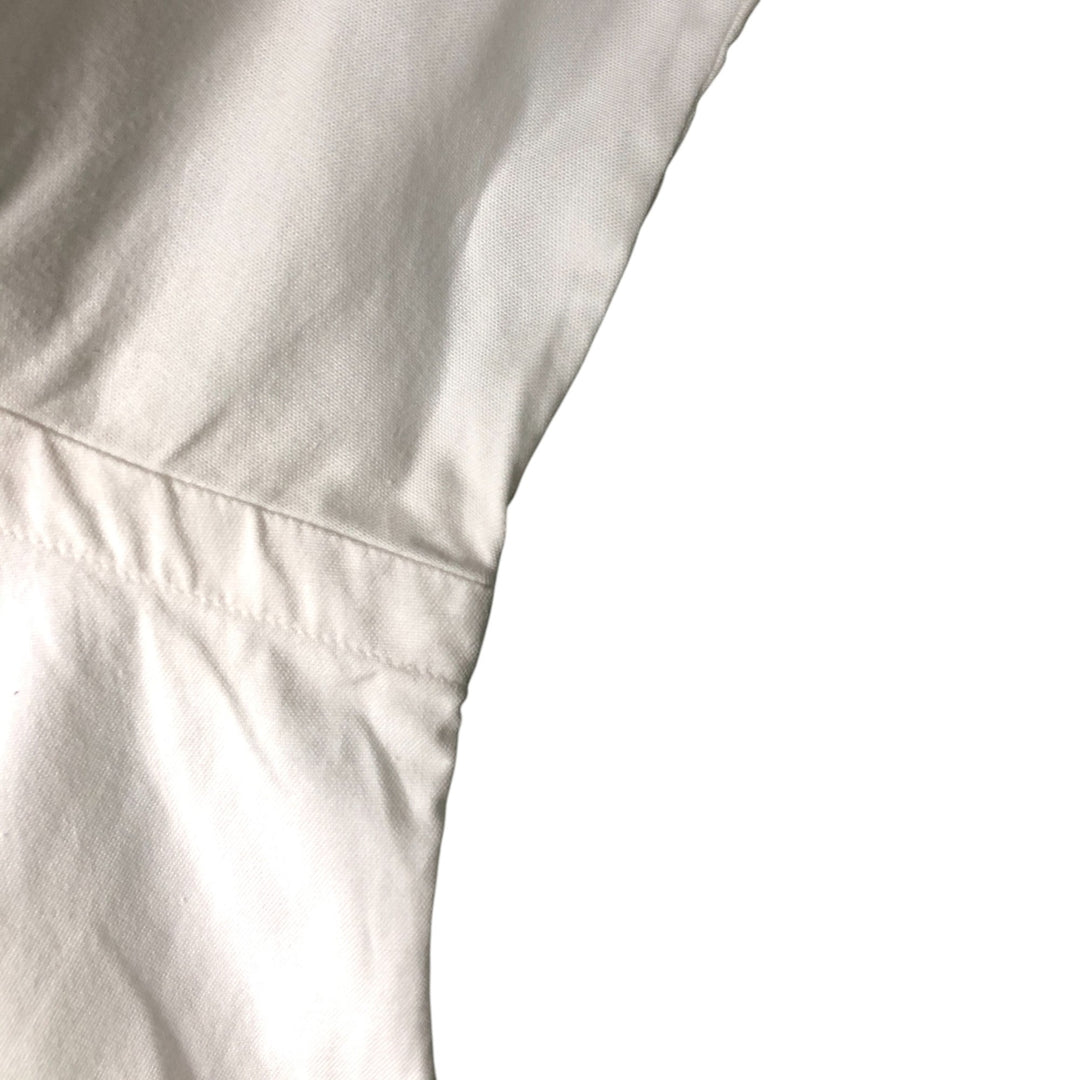 Ralph Lauren YARMOUTH long sleeve button down shirt made in USA, men's size M cotton pale white type Vintage Second Hand