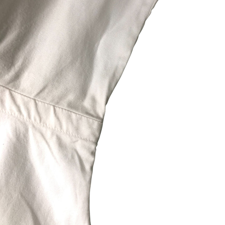 Ralph Lauren YARMOUTH long sleeve button down shirt made in USA, men's size M cotton pale white type Vintage Second Hand