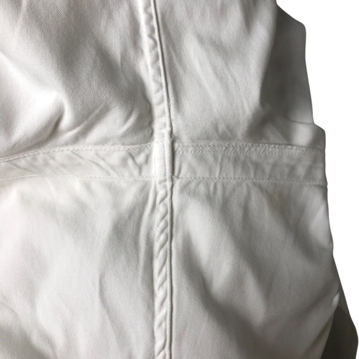 Ralph Lauren YARMOUTH long sleeve button down shirt made in USA, men's size M cotton pale white type Vintage Second Hand