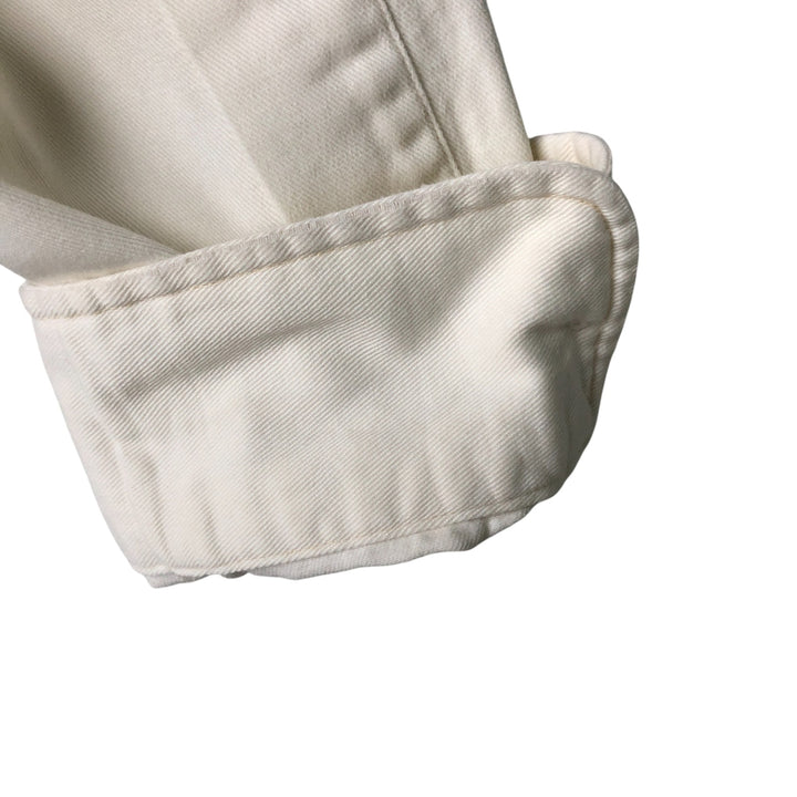 Ralph Lauren long sleeve button down shirt, men's size L cotton unbleached Vintage Second Hand
