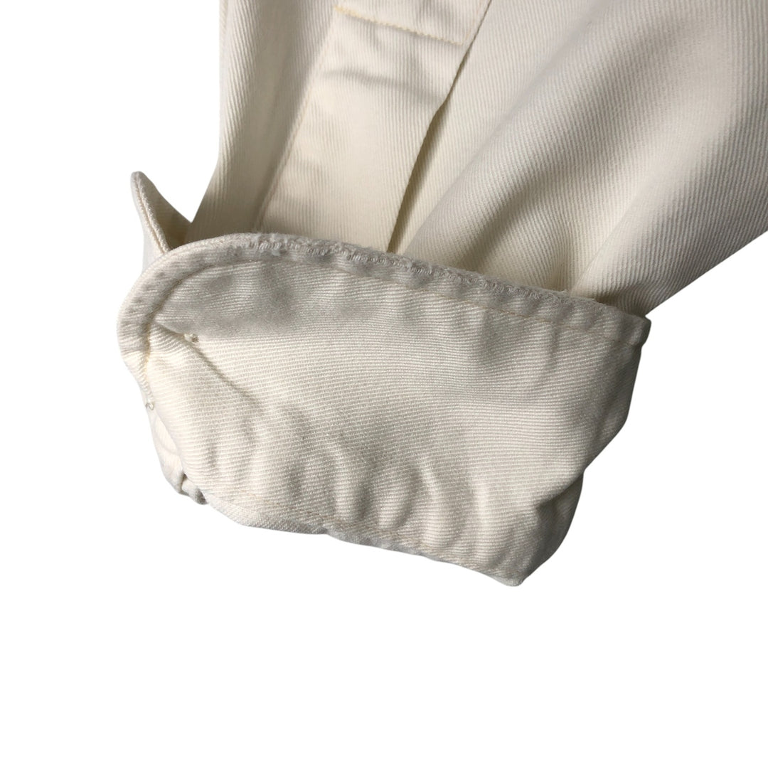 Ralph Lauren long sleeve button down shirt, men's size L cotton unbleached Vintage Second Hand