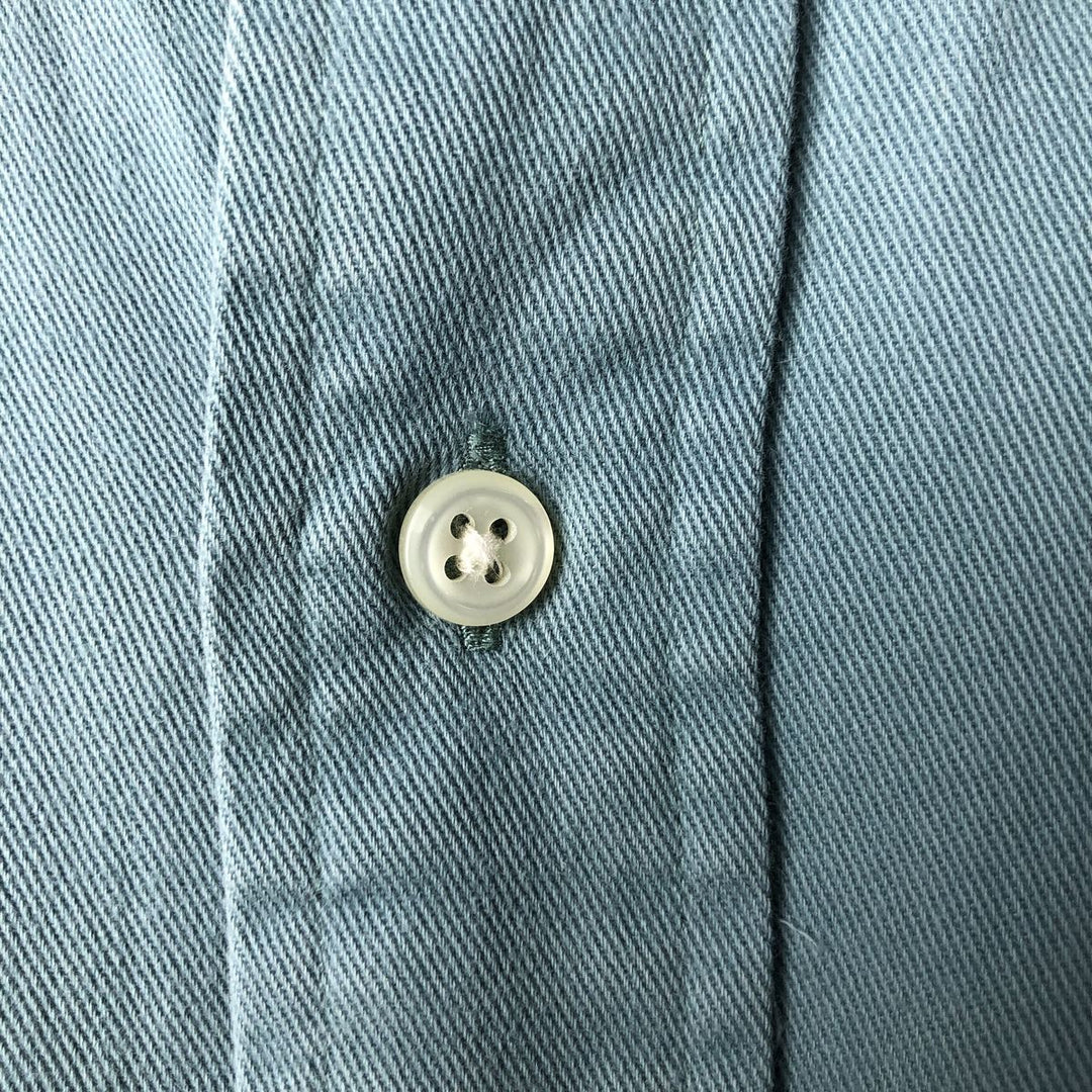 Ralph Lauren BLAKE long sleeve button down shirt, men's size L cotton Blue type light blue Vintage Second Hand