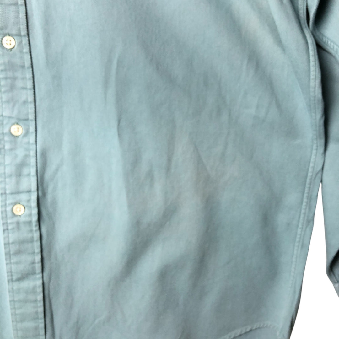 Ralph Lauren BLAKE long sleeve button down shirt, men's size L cotton Blue type light blue Vintage Second Hand