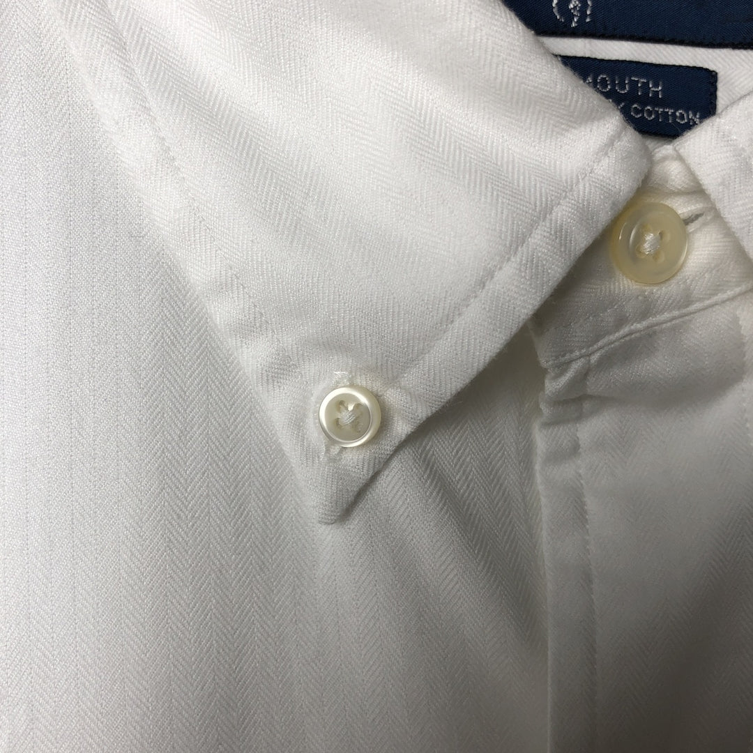 Ralph Lauren YARMOUTH long sleeve button down shirt, men's size L cotton white type Vintage Second Hand
