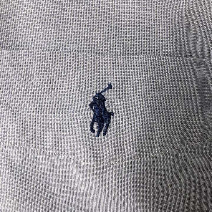 Ralph Lauren YARMOUTH long sleeve button down shirt, men's size L cotton Purple type blue-purple Vintage Second Hand