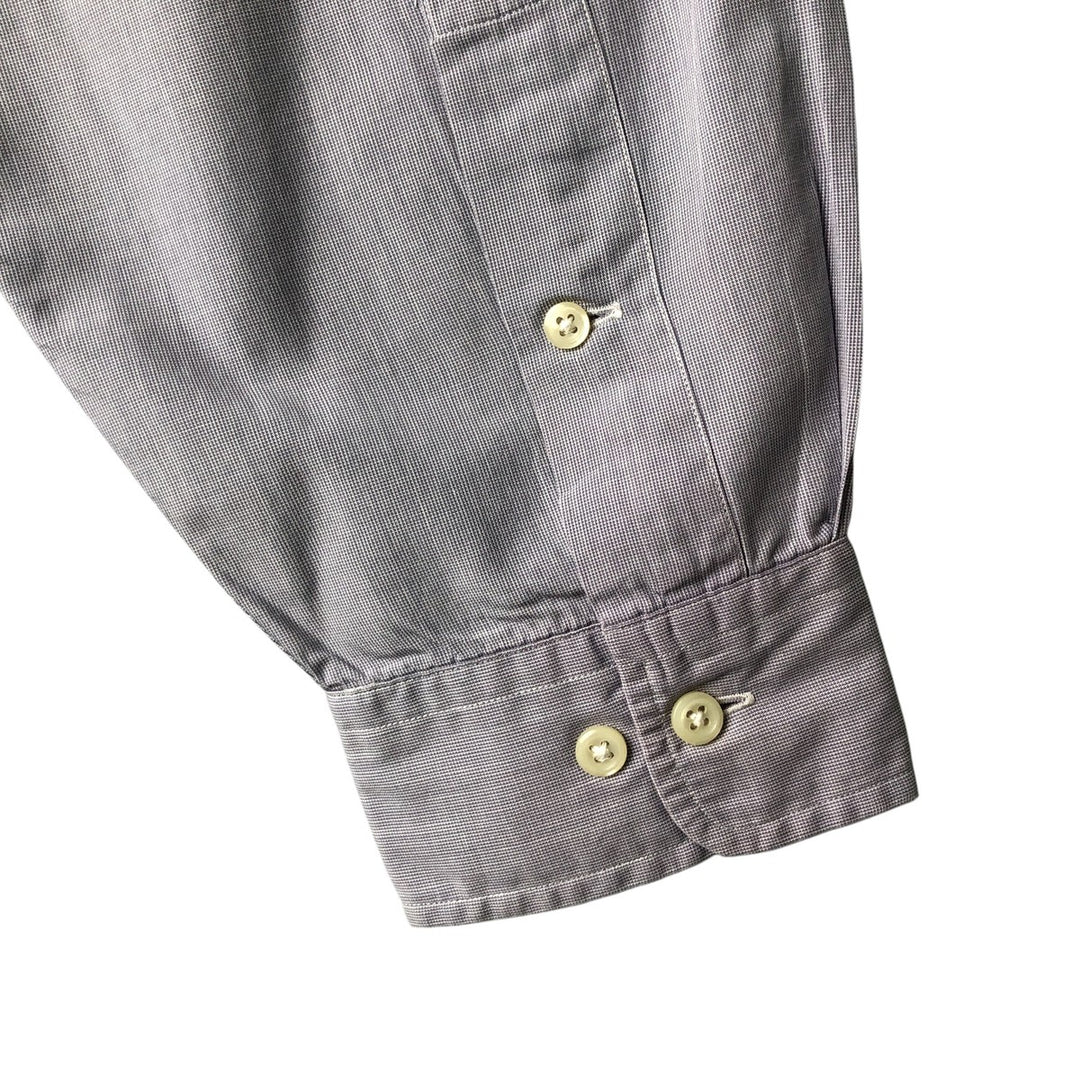 Ralph Lauren YARMOUTH long sleeve button down shirt, men's size L cotton Purple type blue-purple Vintage Second Hand