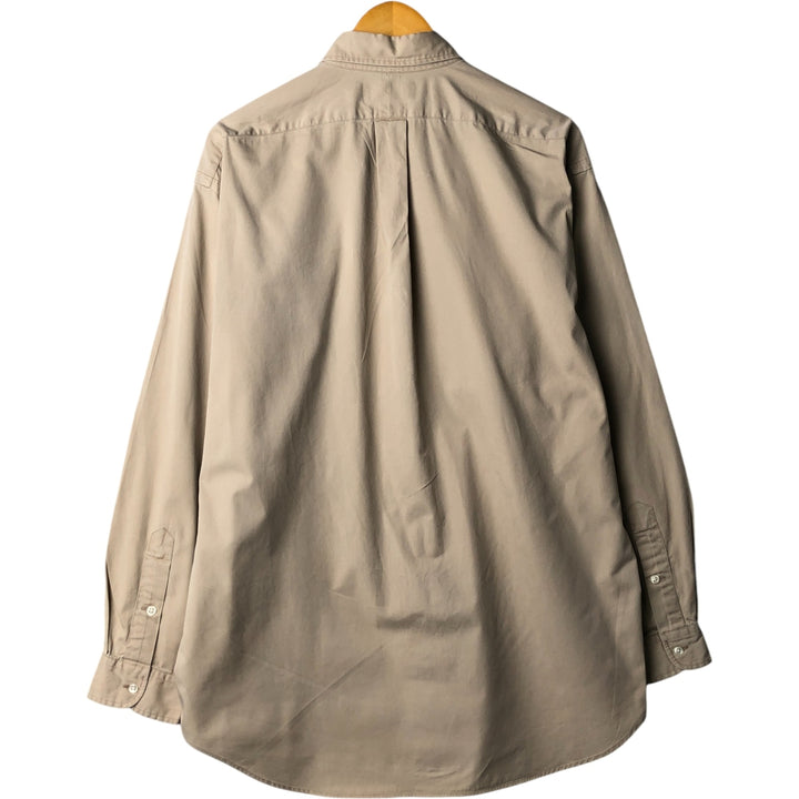 Ralph Lauren BLAKE long sleeve button down shirt, men's size L cotton Beige type Vintage Second Hand
