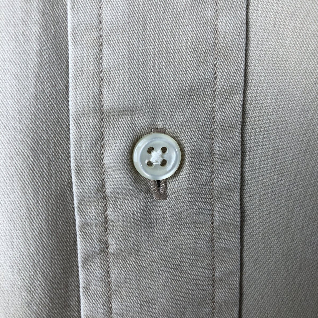 Ralph Lauren BLAKE long sleeve button down shirt, men's size L cotton Beige type Vintage Second Hand
