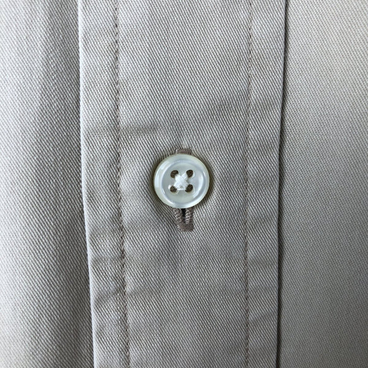 Ralph Lauren BLAKE long sleeve button down shirt, men's size L cotton Beige type Vintage Second Hand