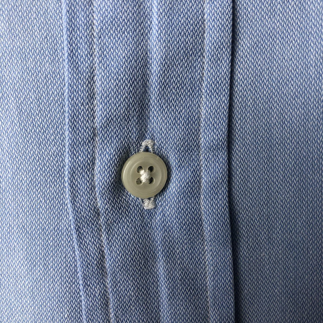 Ralph Lauren POLO by Ralph Lauren ANDREW long sleeve cotton shirt, men's XL size cotton Blue type light blue Vintage Second Hand