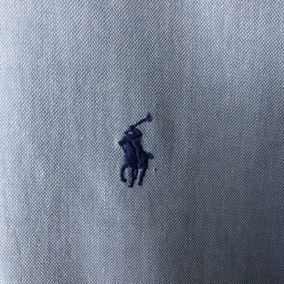 Ralph Lauren POLO by Ralph Lauren ANDREW long sleeve cotton shirt, men's XL size cotton Blue type light blue Vintage Second Hand